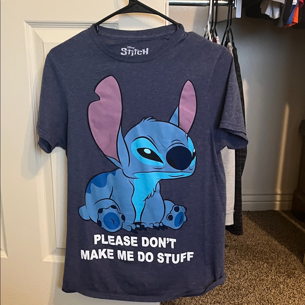 Disney Navy Stitch Graphic Tee